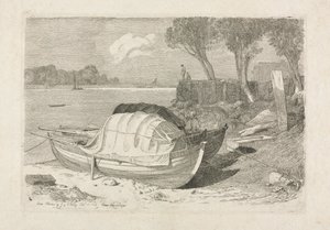 Deux bateaux de pêche échoués, 1809 - Cornelius Varley