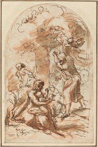 Étude pour la "Madonna della Scodella" - Correggio