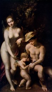 Vénus avec Mercure et Cupidon (L