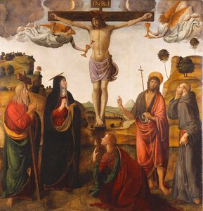 La Crucifixion avec la Vierge, les saints Jean-Baptiste, Marie-Madeleine, André et François, 1503 - Cosimo Rosselli