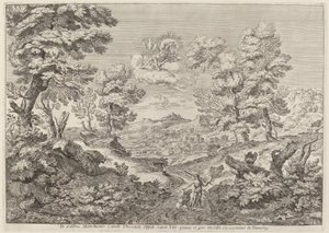 Apollon et une nymphe menant un lion