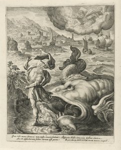 Le poisson recrache Jonas sur la terre (Histoire de Jonas) - Crispijn van de Passe (I)