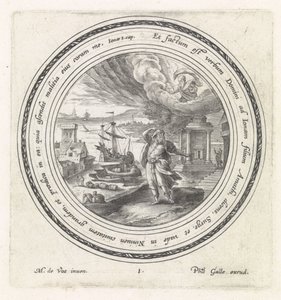 Dieu envoie Jonas à Ninive - Crispijn van de Passe (I)
