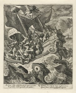 Jonas jeté par-dessus bord par les marins