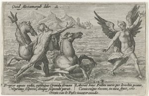 Neptune tendant la main vers Coronis - Crispijn van de Passe (I)