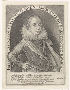 Portrait de Frédéric V, électeur palatin, roi de Bohême - Crispijn van de Passe (I)