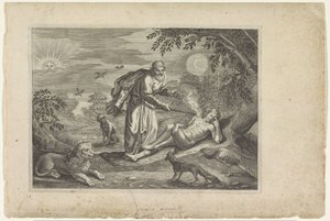 Prométhée créant le premier homme - Crispijn van de Passe (II) (workshop of)