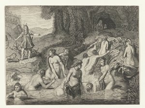 Diane transformant Actéon en cerf - Crispijn van de Passe (II)