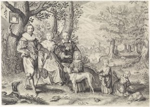 Portrait de Guy Michel Lejay et sa famille - Crispijn van de Passe (II)