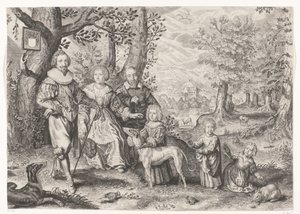 Portrait de Guy Michel Lejay et sa famille - Crispijn van de Passe (II)