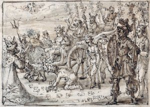 Entrée triomphale de Bacchus indien à Thèbes