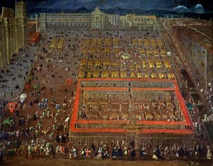 Place centrale de Mexico, 1695 - Cristobal de Villalpando