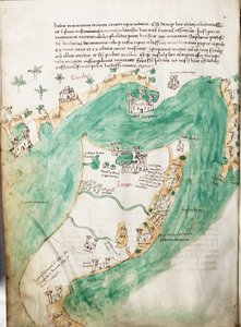 Carte de Kos et Bodrum, vers 1420 - Cristoforo Buondelmonti