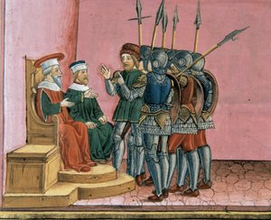 Les prêtres rappellent à Ponce Pilate que Jésus avait prédit sa résurrection - Cristoforo De Predis