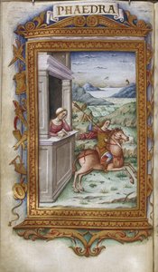 Phèdre regardant Hippolyte Illustration pour Les Héroïdes d
