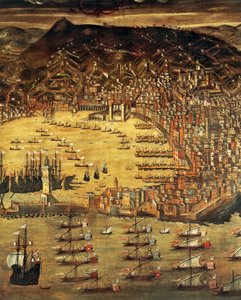 Vue de Gênes et de son port