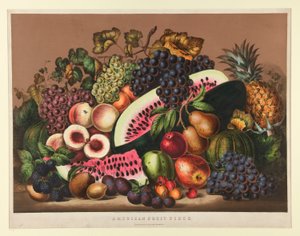 Pièce de fruits américains - Currier and Ives