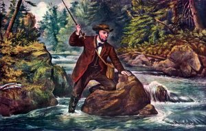 Pêche à la truite de ruisseau, 1862