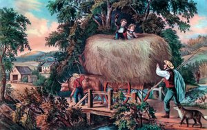 Temps de Fenaison, La Dernière Charge, 1868 - Currier and Ives