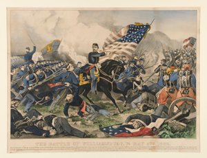 La Bataille de Williamsburg, Va. 5 mai 1862 - Currier and Ives