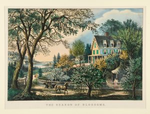 La Saison des fleurs - Currier and Ives
