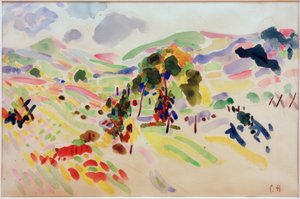 Paysage avec arbres près de Pretzfeld