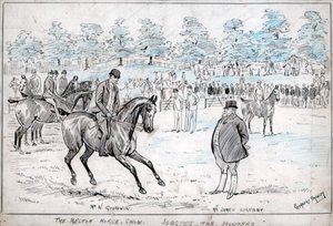 Le salon du cheval de Melton, jugement des chasseurs