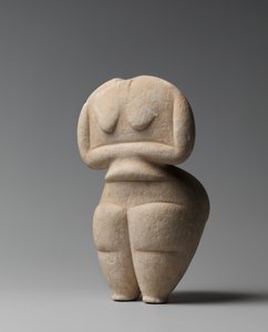 Figure féminine néolithique finale, 4500-4000 av. J.-C. (marbre) - Cycladic Cycladic