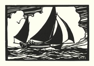 Bateaux de pêche et barges : Quay Punt de Falmouth - Cyril A. Wilkinson
