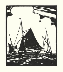 Bateaux de pêche et barges : Bateau à huîtres de Whitstable - Cyril A. Wilkinson