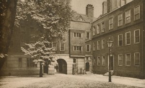 Les pavés de la cour tranquille à Staple Inn à Holborn - Cyril Ellis
