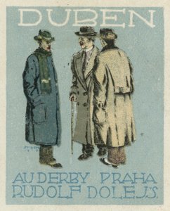 Avril. Au Derby Rudolf Dole modes, Prague - Czech School