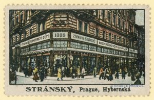 Confiserie Stransky, rue Hybernska, Prague - Czech School
