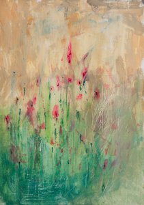 Abstrait floral éclatant - Dale Hefer