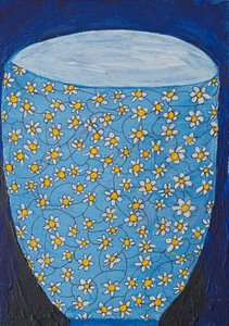 Vase Blue Daisy - Dale Hefer & Family