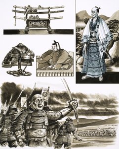 Le métier de samouraï est le vol et la violence (gouache sur papier) - Dan Escott