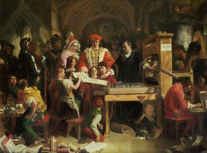 La presse à imprimer de Caxton