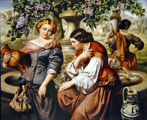 Les commères du village - Daniel Maclise