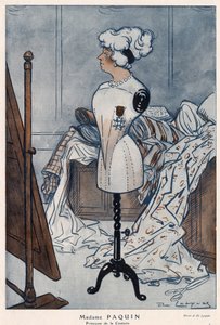 Madame Jeanne Paquin (1869-1936), couturière française, représentée avec la croix de la Légion d