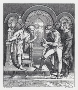 Illustration pour le poème de Tennyson, La Princesse - Daniel (after) Maclise