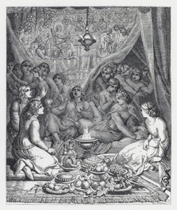 Illustration pour le poème de Tennyson, La Princesse - Daniel (after) Maclise