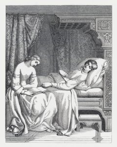 Illustration pour le poème de Tennyson, La Princesse - Daniel (after) Maclise