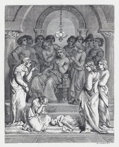 Illustration pour le poème de Tennyson, La Princesse - Daniel (after) Maclise