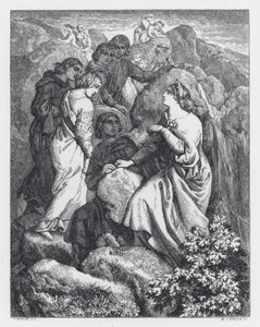 Illustration pour le poème de Tennyson, La Princesse - Daniel (after) Maclise