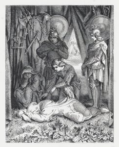 Illustration pour le poème de Tennyson, La Princesse - Daniel (after) Maclise