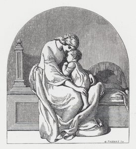 Illustration pour le poème de Tennyson, La Princesse - Daniel (after) Maclise