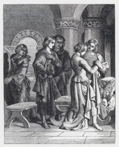 Illustration pour le poème de Tennyson, La Princesse - Daniel (after) Maclise