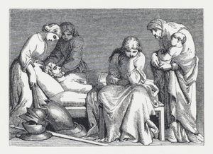 Illustration pour le poème de Tennyson, La Princesse - Daniel (after) Maclise