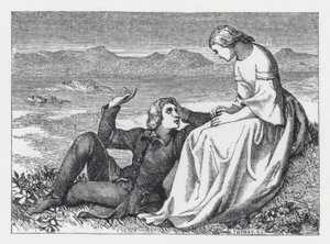 Illustration pour le poème de Tennyson, La Princesse - Daniel (after) Maclise
