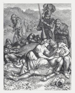 Illustration pour le poème de Tennyson, La Princesse - Daniel (after) Maclise
